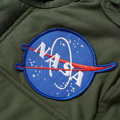 Shop Alpha Industries M-65 Heritage Nasa Jacket In Green