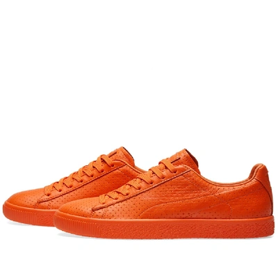 Puma X Trapstar Clyde Perforated In Orange | ModeSens