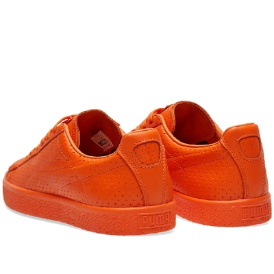 Puma X Trapstar Clyde Perforated In Orange | ModeSens
