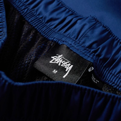 Shop Stussy 3m Piping Track Pant In Blue