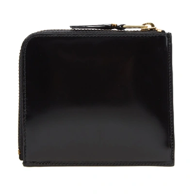 Shop Comme Des Garçons Comme Des Garcons Sa3100fl Glossy Wallet In Black