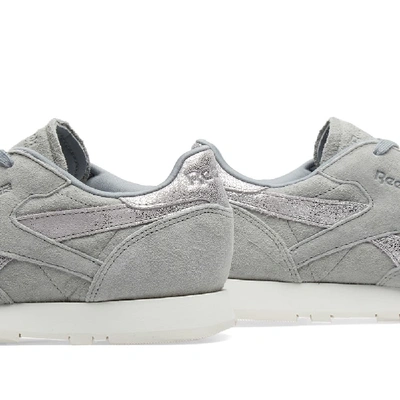 Shop Reebok Classic Leather Shimmer W In Grey