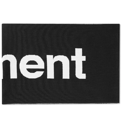 Shop Uniform Experiment Authentic Logo Scarf In Black