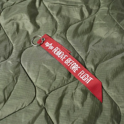 Shop Kinfolk X Alpha Industries Embroidered Liner Jacket In Green