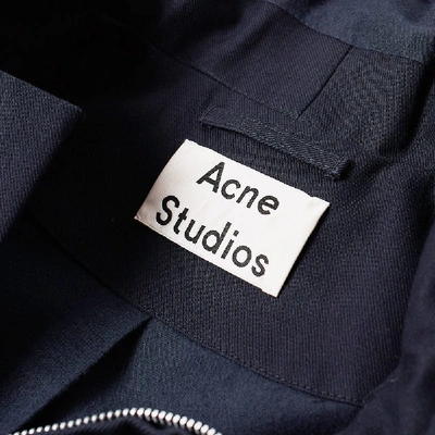 Shop Acne Studios Melt Twill Parka In Blue