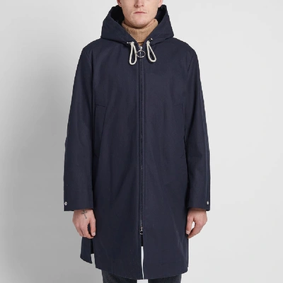 Shop Acne Studios Melt Twill Parka In Blue