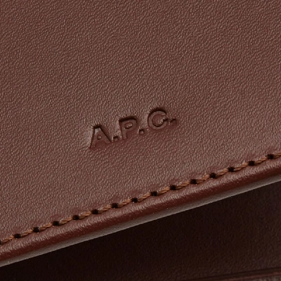 Shop Apc A.p.c. Aly Wallet In Brown