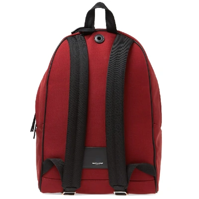 Shop Saint Laurent Canvas City Backpack In Red