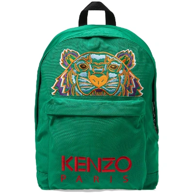 Shop Kenzo Tiger Backpack In Green