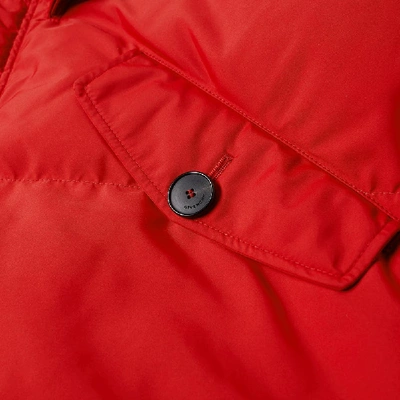 Shop Givenchy Hooded Down Parka In Red