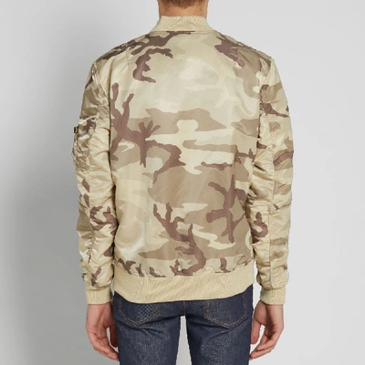 Shop Alpha Industries Ma-1 Vf Lw Bomber Jacket In Neutrals