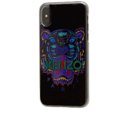 Shop Kenzo Iphone X Tiger Case In Black