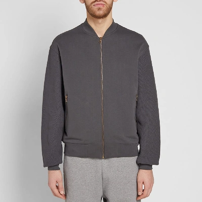 Shop Dries Van Noten Jersey Zip Bomber Jacket In Green