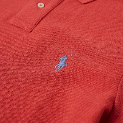 Shop Polo Ralph Lauren Slim Fit Polo In Red