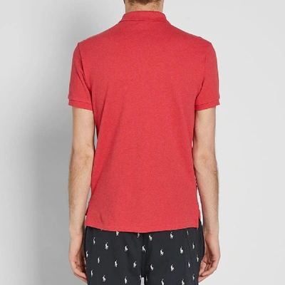 Shop Polo Ralph Lauren Slim Fit Polo In Red