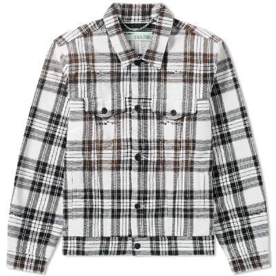 Shop Off-white Check Over Jacket In Black