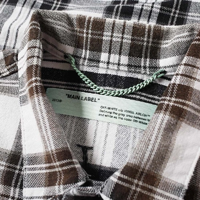 Shop Off-white Check Over Jacket In Black