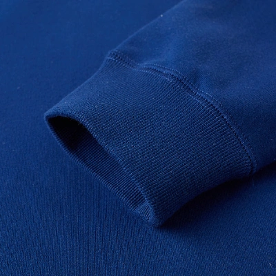 Shop Valentino Always Metallic Logo Hooded Sweat In Blue