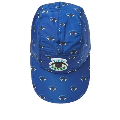 Shop Kenzo All  Over Eye Cap In Blue