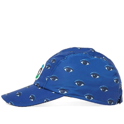 Shop Kenzo All  Over Eye Cap In Blue