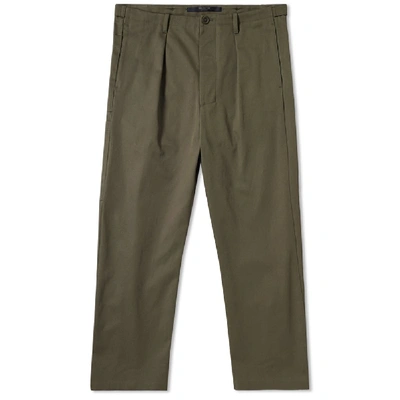 Shop Valentino Cropped Tapered Cargo Pant In Green