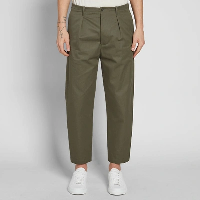 Shop Valentino Cropped Tapered Cargo Pant In Green