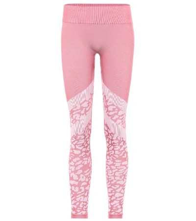 Shop Varley Emerson Jacquard Leggings In Pink