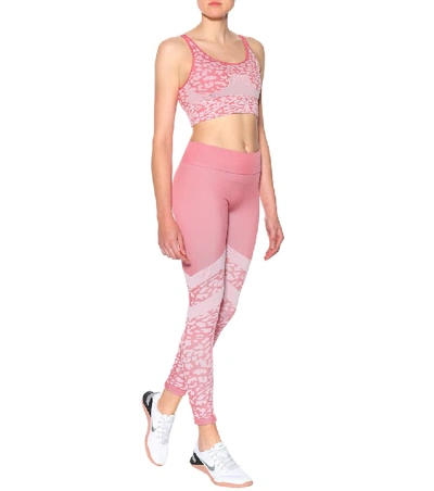 Shop Varley Emerson Jacquard Leggings In Pink