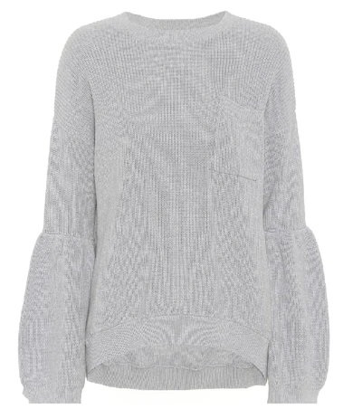 Shop Brunello Cucinelli Cotton Sweater In Grey