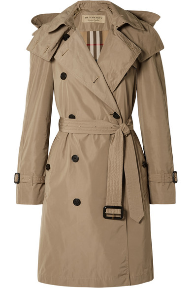 Amberford Hooded Shell Trench Coat 