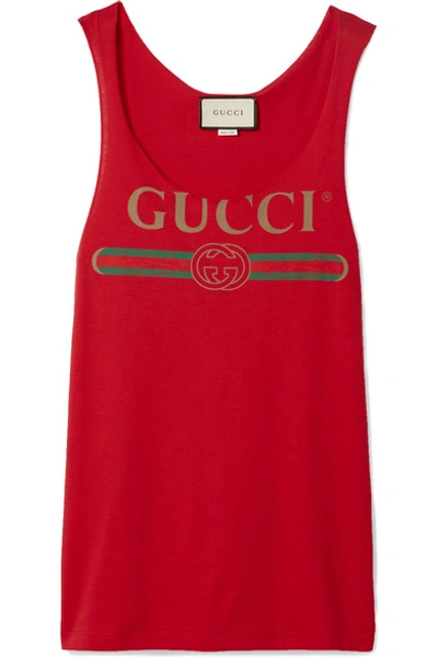 Gucci logo sales tank top
