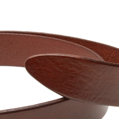 Shop Anderson's Burnished Leather Belt In Brown