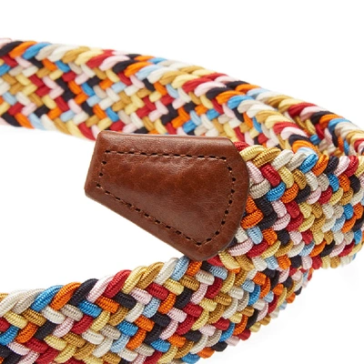 Shop Anderson's Woven Textile Belt In Multi