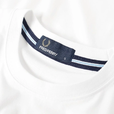 Shop Fred Perry New Classic Crew Neck Tee In White