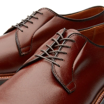 Shop Alden Shoe Company Alden Plain Toe Blucher In Brown