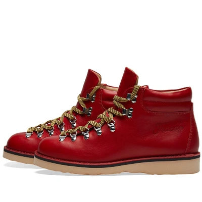 Shop Fracap M120 Natural Vibram Sole Scarponcino Boot In Red