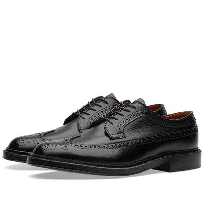 Shop Alden Shoe Company Alden Long Wing Blucher In Black