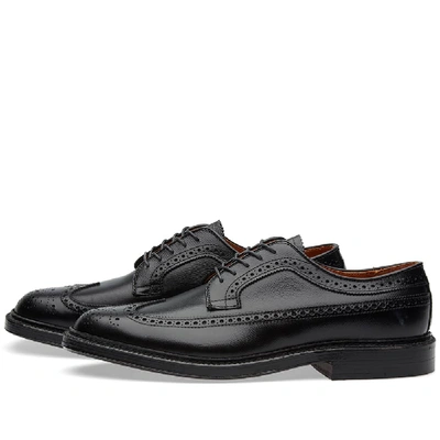 Shop Alden Shoe Company Alden Long Wing Blucher In Black