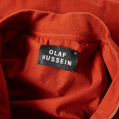 Shop Olaf Hussein Ma-1 Bomber Jacket In Red