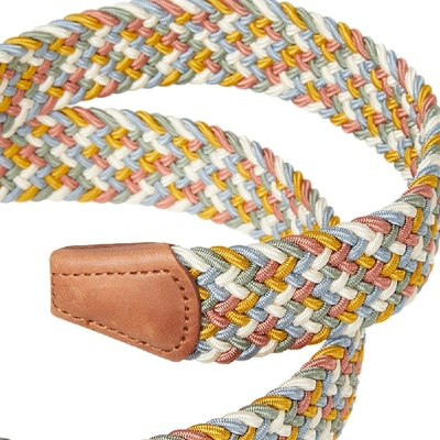 Shop Anderson's Woven Textile Belt In Multi