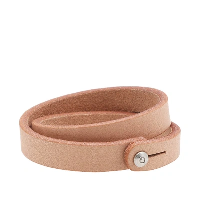Shop Tanner Goods Double Wrap Wristband In Neutrals