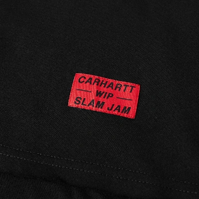 Shop Carhartt X Slam Jam Long Sleeve Minute Man Tee In Black