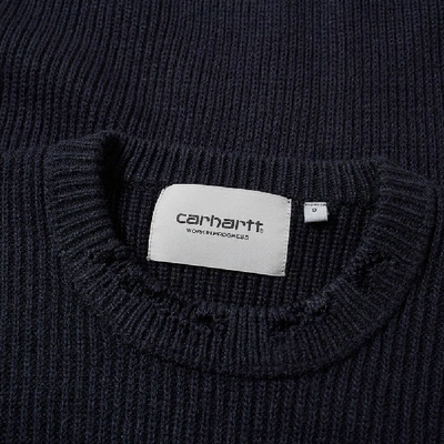 Shop Carhartt X Slam Jam Minute Man Sweater In Blue