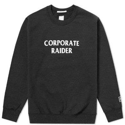Shop Liberaiders Corporate Raider Crew Sweat In Black