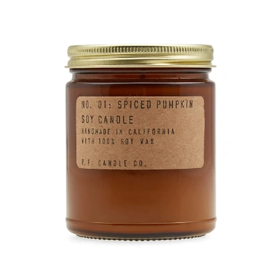 Shop P.f. Candle Co. P.f. Candle Co No.01 Spiced Pumpkin Soy Candle In N/a