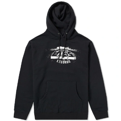 Shop L.i.e.s. Records Logo Hoody In Black