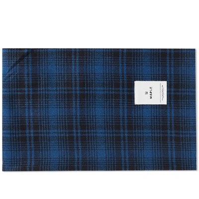 Shop Maple Check Stole In Blue