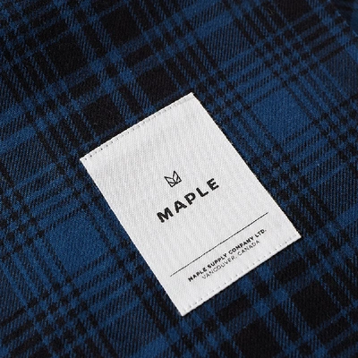 Shop Maple Check Stole In Blue