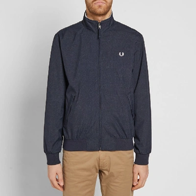 Shop Fred Perry Brentham Jacket In Blue