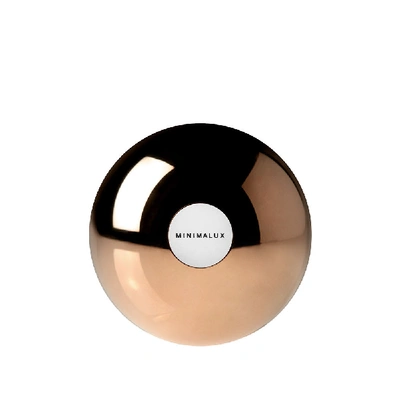 Shop Minimalux Copper Spherical Candle Holder In Gold